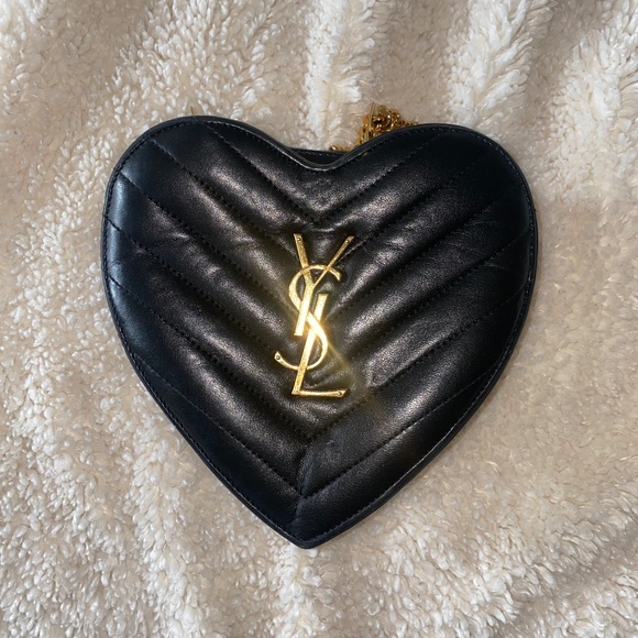 Yves Saint Laurent Love heart shaped bag - Picture 1 of 9
